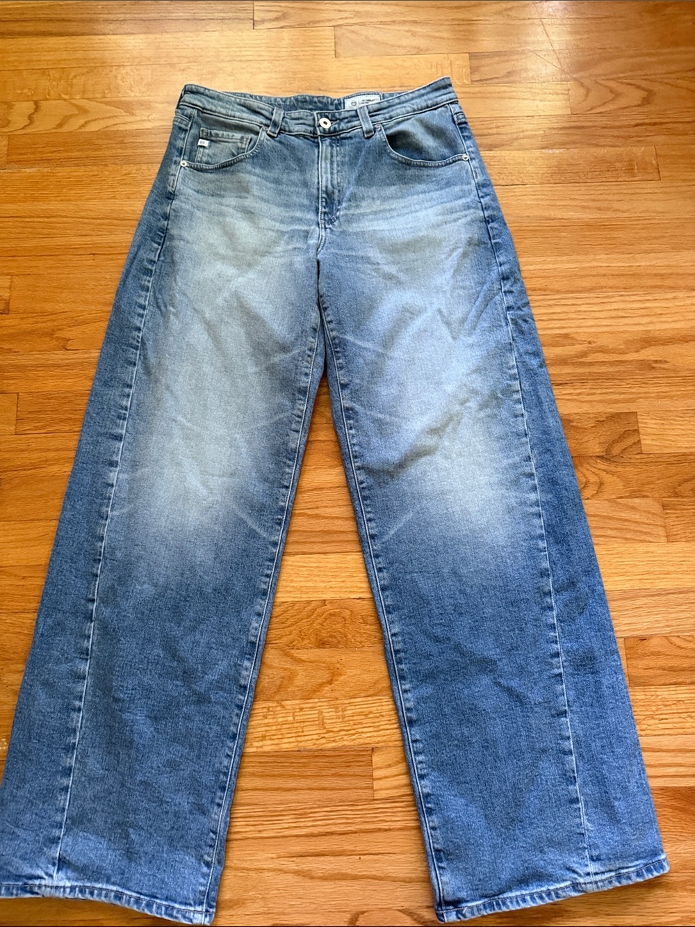 AG Adriano Goldschmied Adria Jean Low Twisted Rise Wide Leg Denim 29